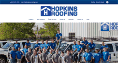 Desktop Screenshot of hopkinsroofing.com